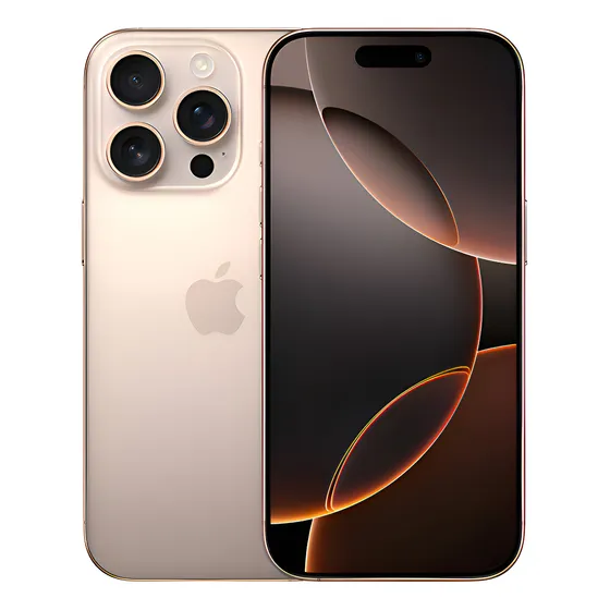 Imagem do produto Apple iPhone 16 Pro (256 GB) - Titânio-deserto - Distribuidor Autorizado