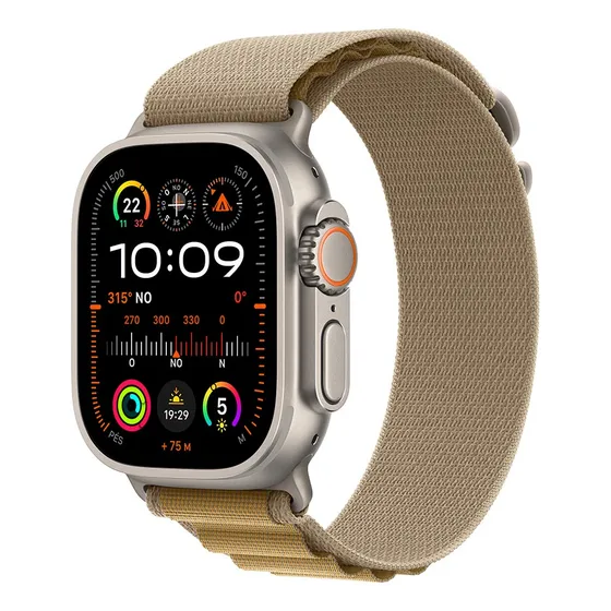 img of Apple Watch Ultra 2 GPS + Cellular • Caixa natural de titânio de 49 mm • Pulseira loop Alpina canela – G - Distribuidor Autorizado