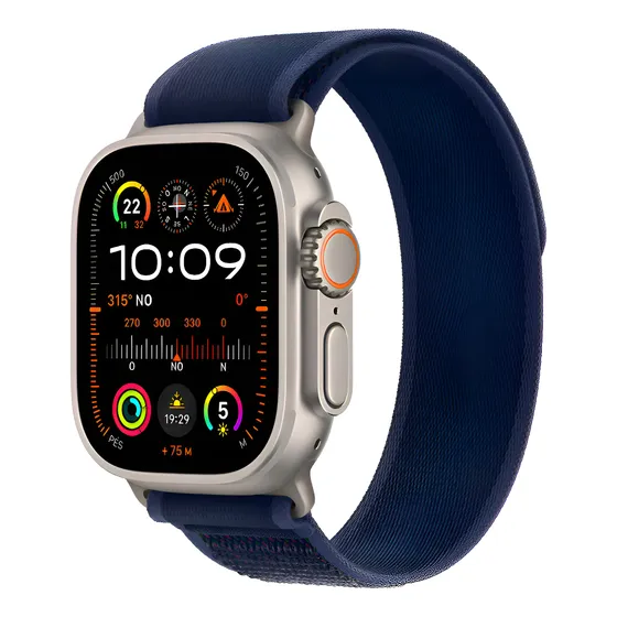 img of Apple Watch Ultra 2 GPS + Cellular • Caixa natural de titânio de 49 mm • Pulseira loop Trail azul – M/G - Distribuidor Autorizado