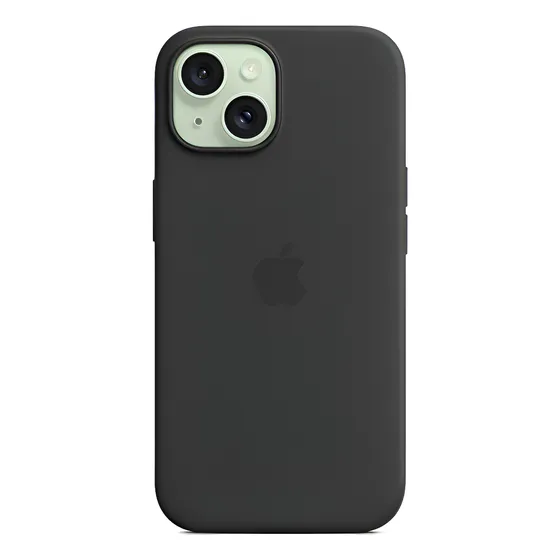 Imagem do produto Capa Com Magsafe Para Iphone 15, Apple, Silicone Preto