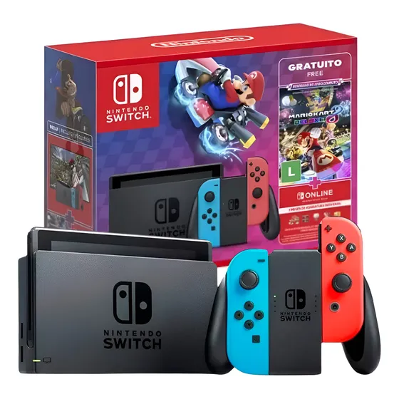 Imagem do produto Console Nintendo Switch 32gb Mario Kart 8 Deluxe