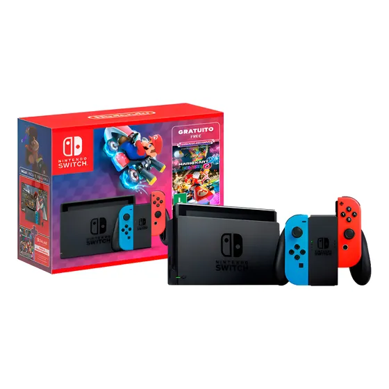 Imagem do produto Console Nintendo Switch V2 + Mario Kart 8 Hdbskabsa