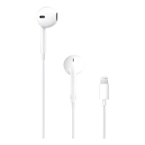 Imagem do produto Fone de Ouvido Apple EarPods Intra-Auricular com Conector Lightning Branco - Distribuidor Autorizado