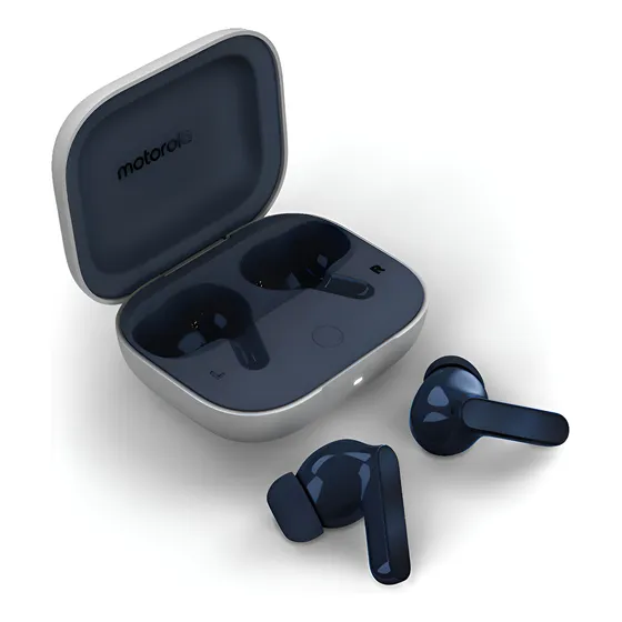 Imagem do produto Fone De Ouvido Sem Fio Bluetooth Motorola Moto Buds Motorola Cor Azul-escuro Luz Branco