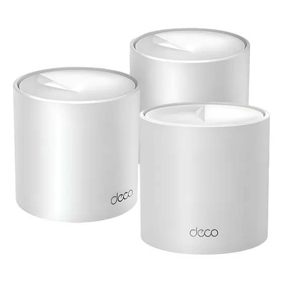 Imagem do produto Kit Roteador Wi-Fi 6 Mesh Deco X10 Dual-Band AX1500 3 unidades - Deco X10 TP-Link
