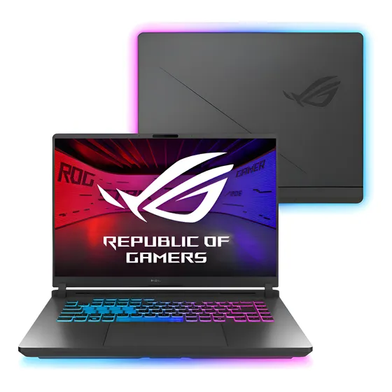 Imagem do produto Notebook ASUS ROG Strix G16 NVIDIA GeForce RTX 5060 Intel Core i9 14900HX 2,2 GHz 16GB Ram 512GB SSD Windows 11 Home Tela 16" 240Hz Eclipse Gray - G615JMR-S5001W