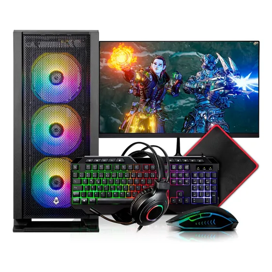 Imagem do produto Pc Mancer Ryzen 5 16gb Ram Ssd 480gb Monitor 21 16 Gb