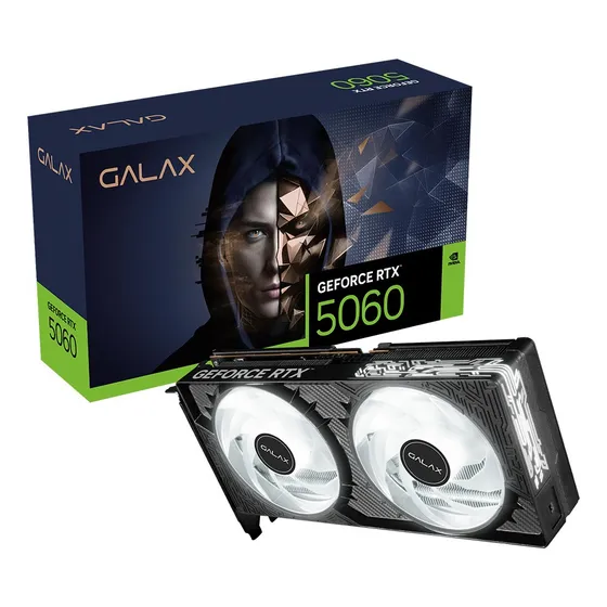 Imagem do produto Placa De Vídeo Galax Rtx 5060 8gb Gddr7 128 Bits 1 Click Oc