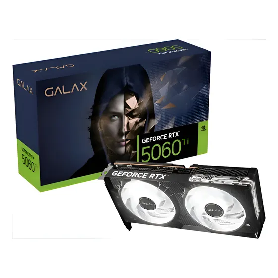 img of Placa De Vídeo Galax Rtx 5060 Ti 16gb Black Gddr7 128 Bits