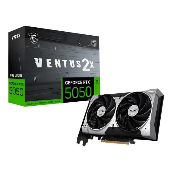 Imagem do produto Placa De Vídeo Msi Nvidia Ventus Oc 2x Rtx5050 8g Gdrr6 128b
