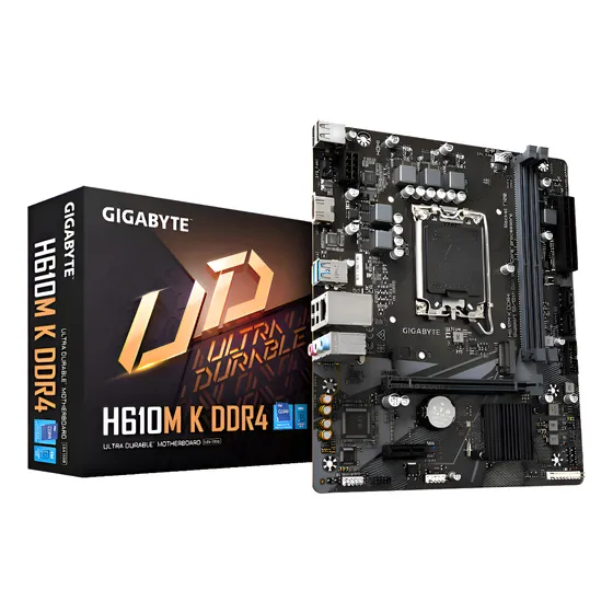 Imagem do produto Placa-mãe Gigabyte H610mm K Ddr4 Lga1700 Ddr4 Micro Atx Cor Preto