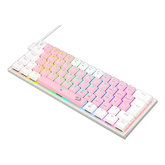 img of Redragon Anivia Rosa E Branco Rgb Switch Marrom Rosa E Branco Português Abnt2