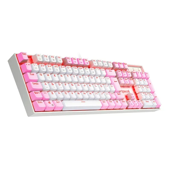 Imagem do produto Redragon Mitra Single Color Branco E Rosa Switch Azul