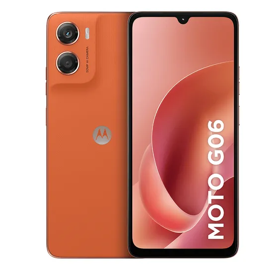 Imagem do produto Smartphone Motorola Moto G06 - 128gb 12gb (4gb Ram + 8gb Ram Boost) E Camera 50mp Com Ai Bateria De 5200 Mah Tela 6.9 - Laranja
