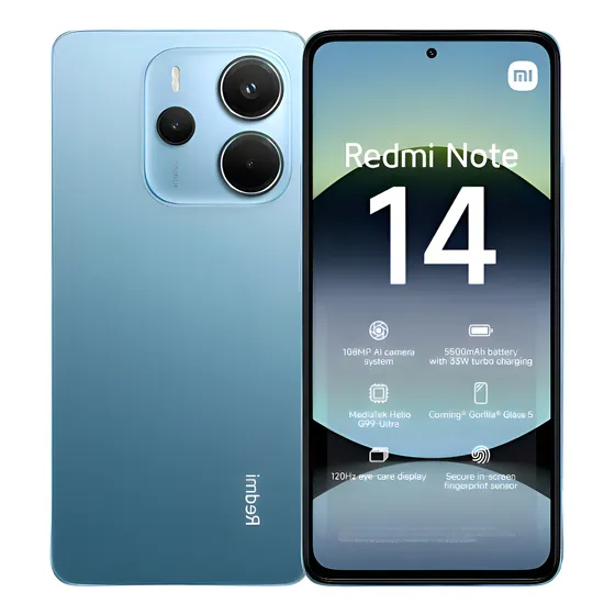 Imagem do produto Xiaomi Redmi Note 14 4G Dual SIM 256GB 8GB RAM 108MP Azul